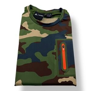 Adidas Ivy Park Mens Camo Athletic Short Sleeve Shirt Large Green Camouflage‎ L